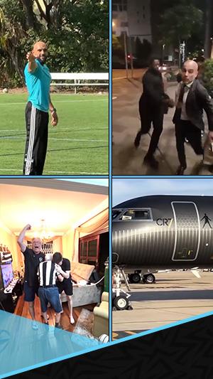 لقطات الأسبوع.. طائرة كريستيانو رونالدو.. وفرحة جد مع ابنه وأحفاده